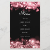 60e verjaardagsprogramma Glam Lights Roze Goud Men Flyer (Achterkant)