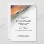 60e verjaardagsviering Abstract schilderij Kaart (Achterkant)