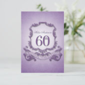 60e verjaardagsviering Lijst -2- Kaart (Staand voorkant)