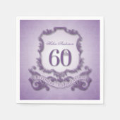 60e verjaardagsviering  Lijst Servetten (Voorkant)