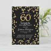 60e verrassing verjaardagsfeestuitnodiging kaart (Staand voorkant)