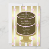 60e verrassing verjaardagsfeestuitnodiging kaart (Voorkant)