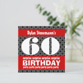 60e verrassingsdag: zwart rood wit kaart (Staand voorkant)