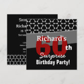 60e verrassingsdag: zwarte witte sterren kaart (Voorkant / Achterkant)