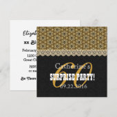 60e VERZEKERINGSPARTIJ voor haar A07 Black en Gold Kaart (Voorkant / Achterkant)