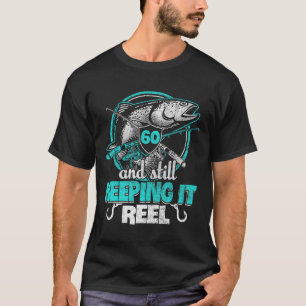 60e Visgrappige Verjaardagsshirt Visser Blijven T-shirt