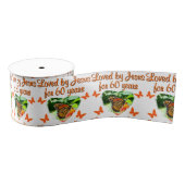 60E VLINDER VERJAARDAG ONTWERP GROSGRAIN LINT (Spoel)