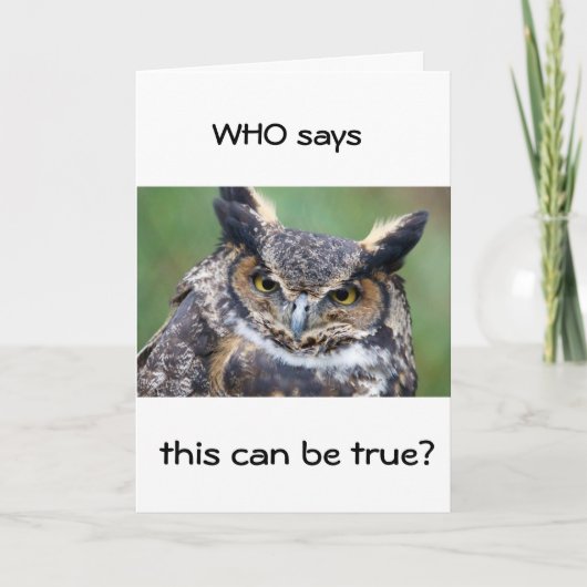 **60E** WIE ZEGT DAT DIT "WAAR IS?" KAART (Voorkant)