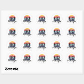  60e zondagszonsondergang ronde sticker (Vel)