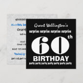 60e ZUIVERE DAG Zwarte Witte G694 Kaart (Voorkant / Achterkant)