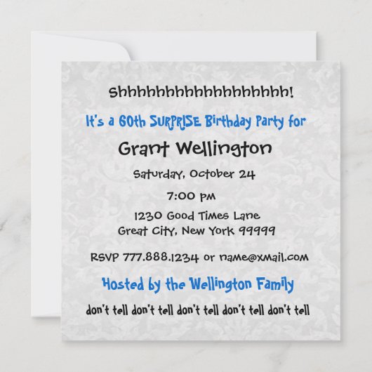 60e ZUIVERE DAG Zwarte Witte G694 Kaart (Achterkant)