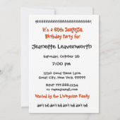 60e ZUIVERING Goud Oranje Zip Lip Kaart (Achterkant)