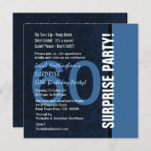 60e ZUIVERING op de geboorte Modern Midnight Blue  Kaart (Voorkant / Achterkant)