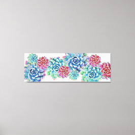 60in x 20in extra grote succulent canvas print