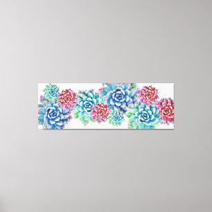 60in x 20in extra grote succulent canvas print