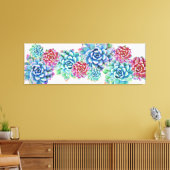 60in x 20in extra grote succulent canvas print (Insitu (Woonkamer))
