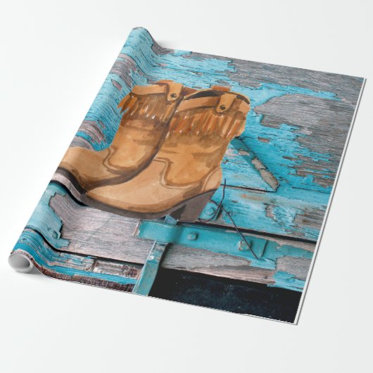 60lb Inpakpapier Roll Blauw Hout Schuur Deurlaarze (Uitgerold)