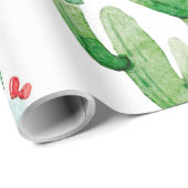 60lb inpakpapier Roll Boho Llama Bohemian Cacti (Rol Hoek)