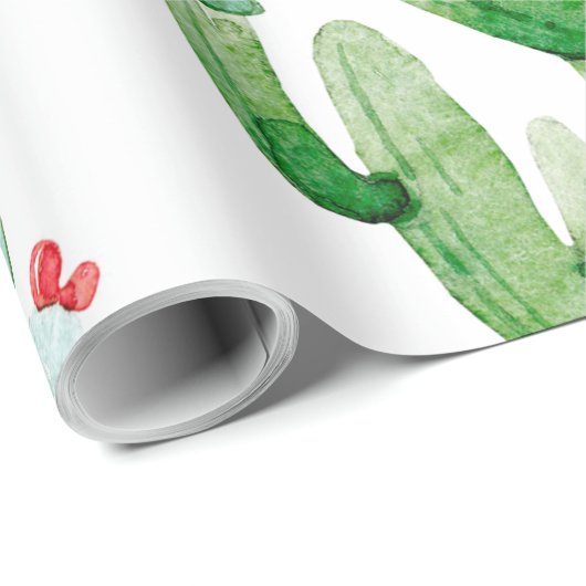60lb inpakpapier Roll Boho Llama Bohemian Cacti (Rol Hoek)