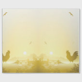 60lb inpakpapier Roll Sunny Morning Boerderij Coun (Vlak)