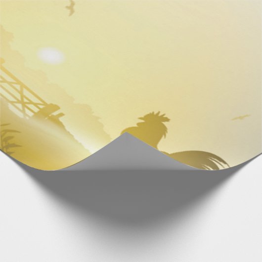 60lb inpakpapier Roll Sunny Morning Boerderij Coun (Hoek)