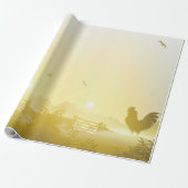 60lb inpakpapier Roll Sunny Morning Boerderij Coun (Uitgerold)