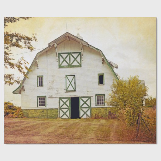 60lb inpakpapier Roll Sunset Barn Country Rusti (Vlak)