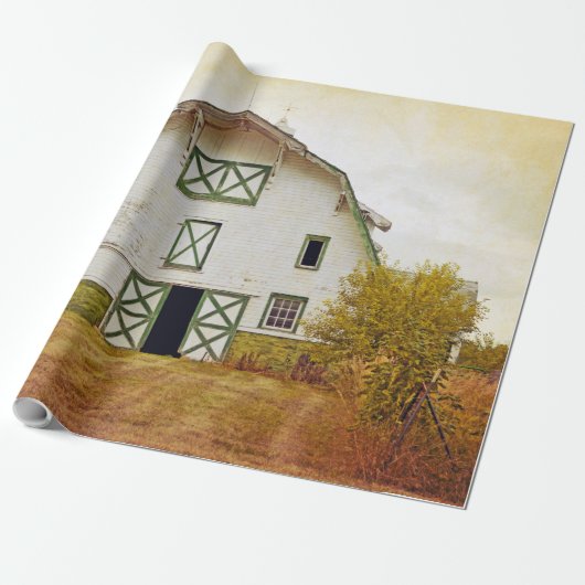 60lb inpakpapier Roll Sunset Barn Country Rusti (Uitgerold)