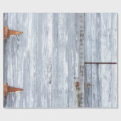 60lb inpakpapier Roll White Wash Wood Barn Door (Vlak)