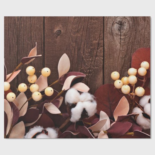 60lb Verpakking Papier Roll Katoenen Tak op Donker (Vlak)