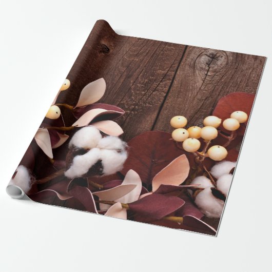 60lb Verpakking Papier Roll Katoenen Tak op Donker (Uitgerold)