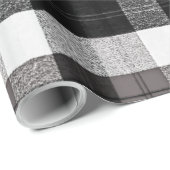 60lb Verpakking Papier Roll Xmas Baffalo Plaid Zwa (Rol Hoek)