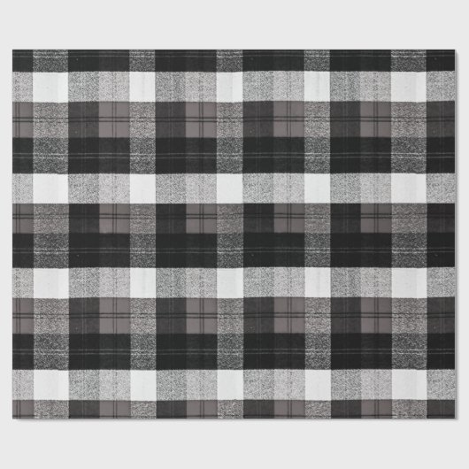 60lb Verpakking Papier Roll Xmas Baffalo Plaid Zwa (Vlak)