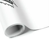 60lb wikkelpapier Roll Boho Buffalo Tribal Patte Cadeaupapier (Rol Hoek)