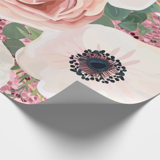 60lb wikkelpapier Roll Geometric Garden Roos Cadeaupapier (Hoek)