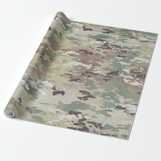 60lb Wrapping Paper Roll Army OCP Camo Uniform Cam Cadeaupapier (Uitgerold)