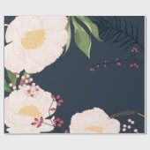 60lb Wrapping Paper Roll Baby Roze Kosmos op Wit Cadeaupapier (Vlak)