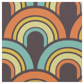 60s70 Retro fabric-patroon Stof (Close Up)