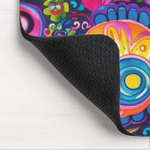 60s 70s Hippy Hippie Psychedelisch Muismat (Hoek)