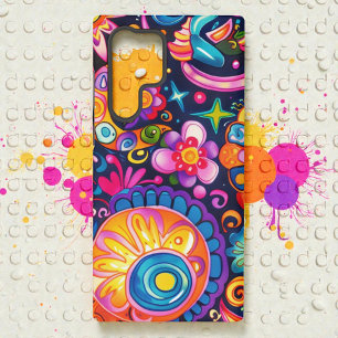 60s 70s Hippy Hippie Psychedelisch Samsung Galaxy Hoesje