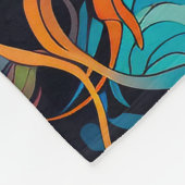 60s 70s Hippy Woman Psychedelic Hippie Fleece Deken (Hoek)