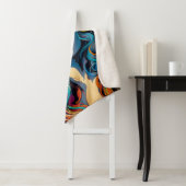 60s 70s Hippy Woman Psychedelic Hippie Sherpa Deken (In situ)