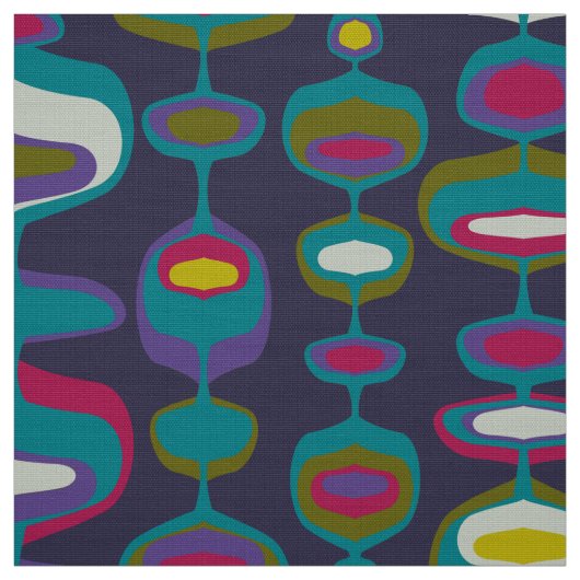 60s 70s mod retro fabric patroon stof (Swatch)