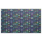 60s 70s mod retro fabric patroon stof (Yard (91,4 cm))
