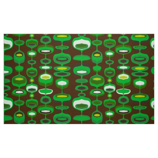 60s 70s mod retro fabric patroon stof (Fat Quarter)