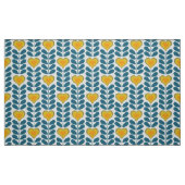 60s 70s mod retro hart bloemen v2 stof (Fat Quarter)