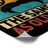 60s 70s Outfit Hippie Papa Verjaardag Opa Vaders Poster (Hoek)