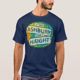 60s 70s Retro Flower Power Haight Ashbury borden T-shirt
