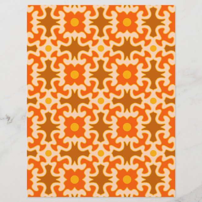 60s 70s retro mod paper print (Voorkant)