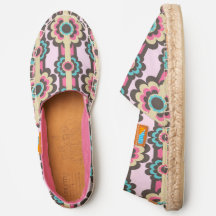 60s/70s Retro Stijl kleurrijke Bloem